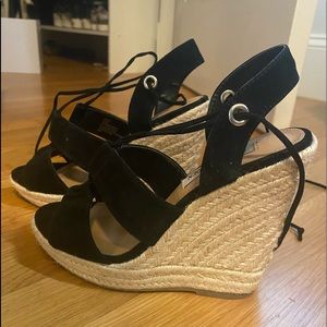 Steve Madden Lace-up Espadrille Wedge Sandals